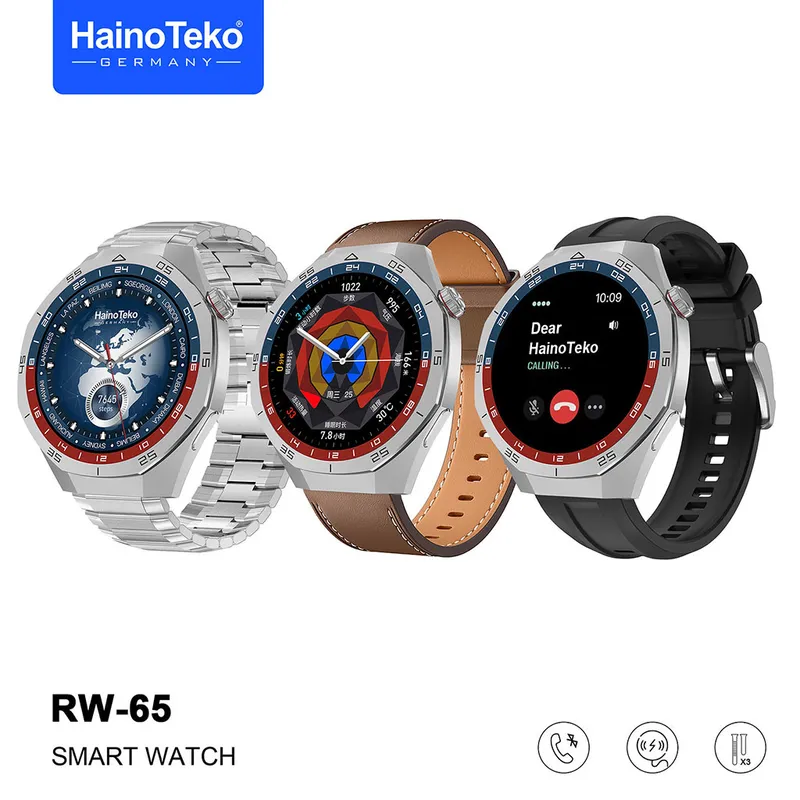 تعديل Smart Watch Haino Teko GT5 Pro RW-65 avec grand écran AMOLED – ساعة ذكية أصلية